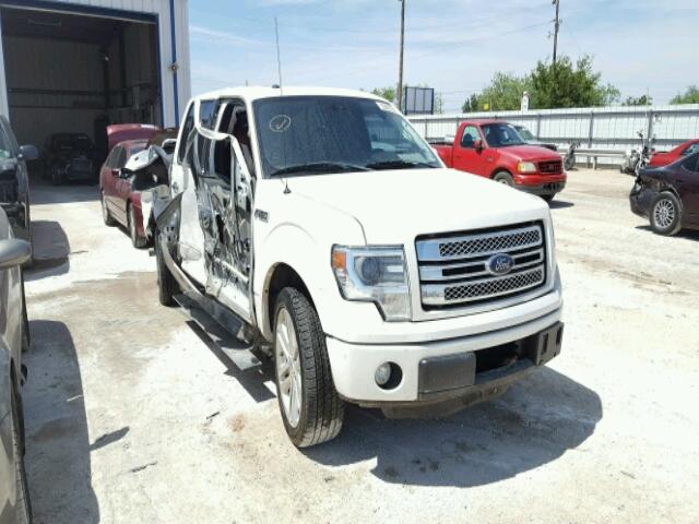 1FTFW1CT3DFB20382 - 2013 FORD F150 SUPER WHITE photo 1