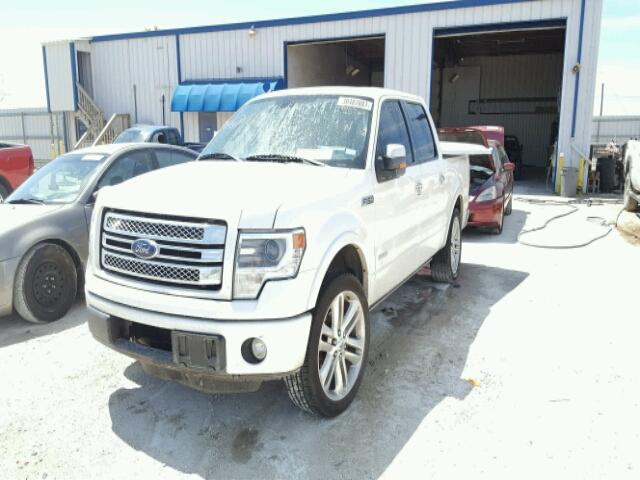 1FTFW1CT3DFB20382 - 2013 FORD F150 SUPER WHITE photo 2