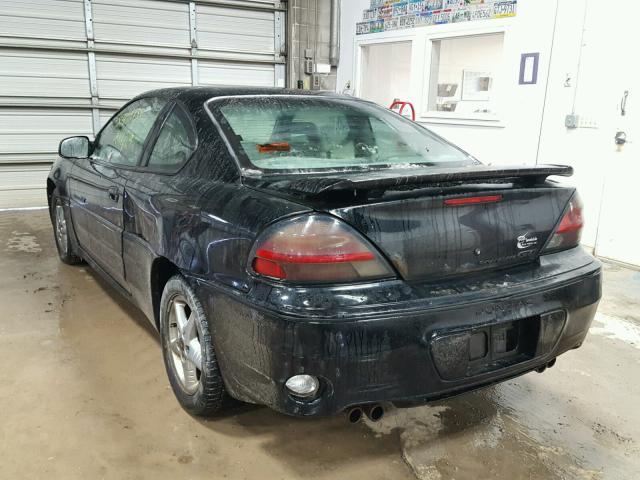 1G2NW12E22C218854 - 2002 PONTIAC GRAND AM G BLACK photo 3