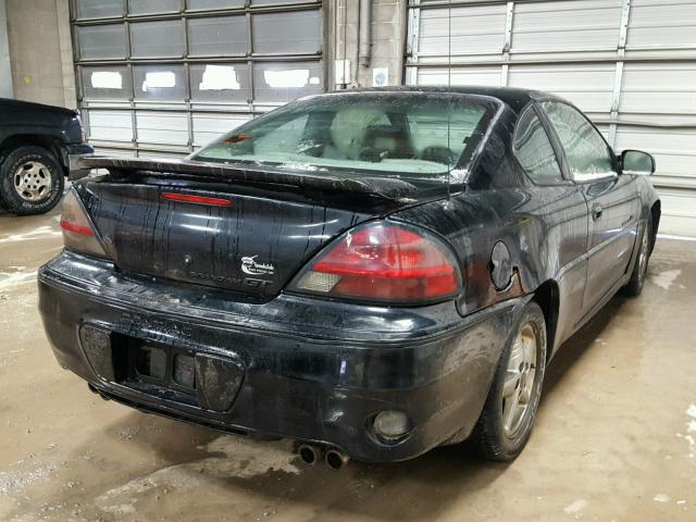 1G2NW12E22C218854 - 2002 PONTIAC GRAND AM G BLACK photo 4