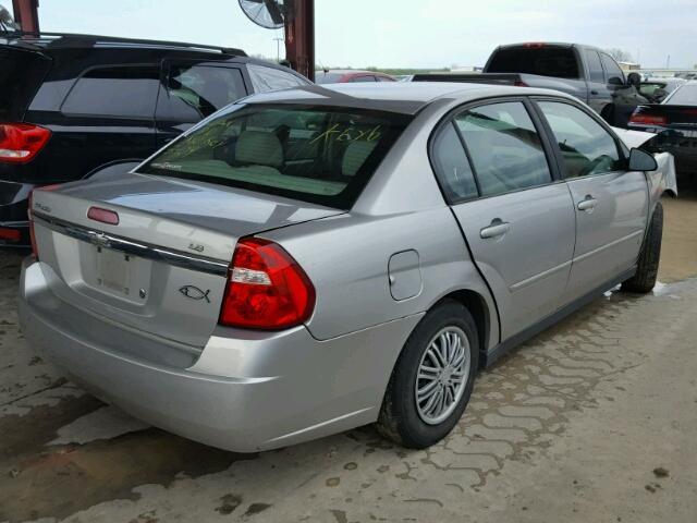 1G1ZS58FX7F308686 - 2007 CHEVROLET MALIBU LS 银色 照片 4