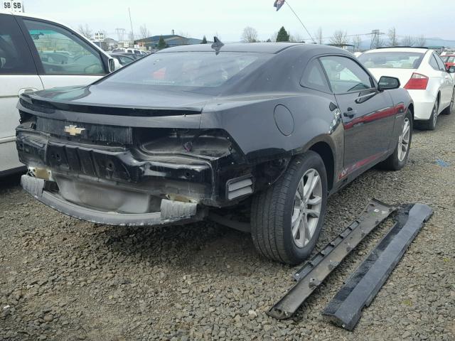 2G1FB1E38D9137799 - 2013 CHEVROLET CAMARO LT BLACK photo 4