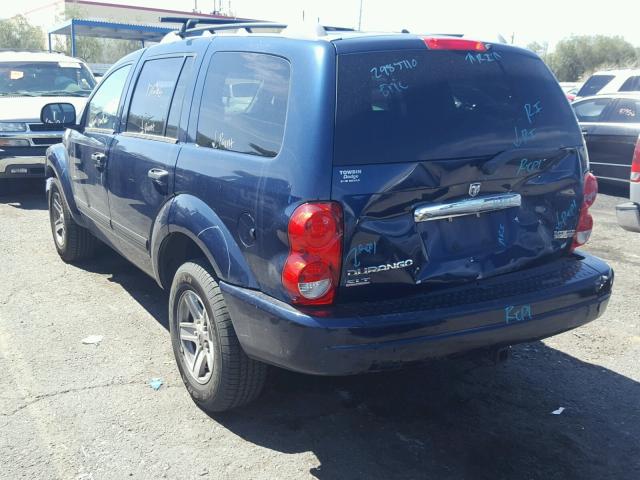 1D8HD48266F144244 - 2006 DODGE DURANGO BLUE photo 3