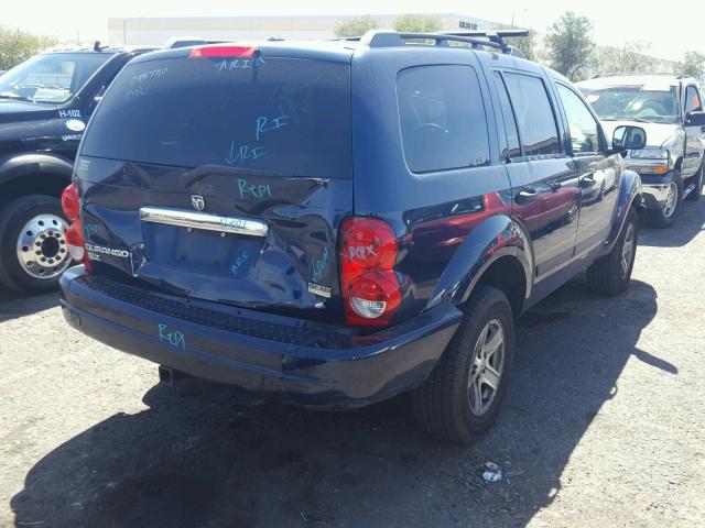 1D8HD48266F144244 - 2006 DODGE DURANGO BLUE photo 4