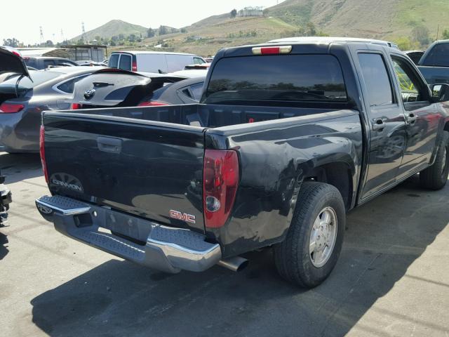 1GTCS136568179966 - 2006 GMC CANYON BLACK photo 4