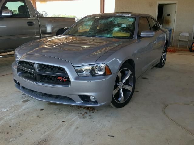 2C3CDXCT4EH253846 - 2014 DODGE CHARGER R/ SILVER photo 2