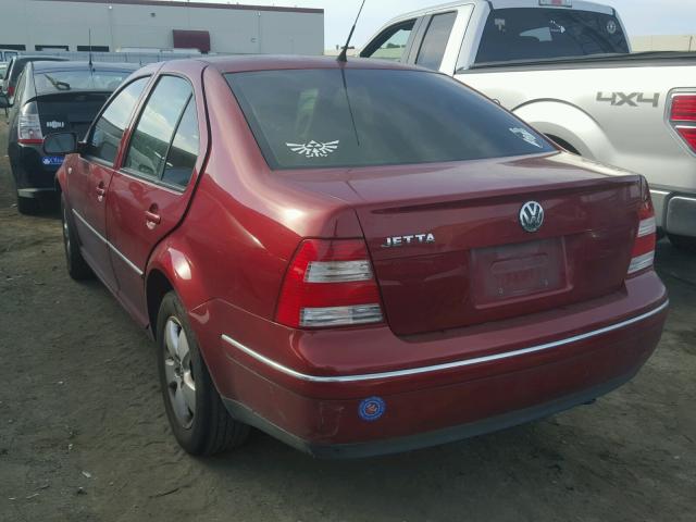 3VWSA69M04M128138 - 2004 VOLKSWAGEN JETTA GLS RED photo 3