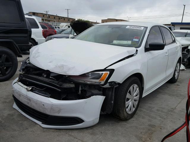 3VW2K7AJ0EM310086 - 2014 VOLKSWAGEN JETTA BASE 白色 照片 2