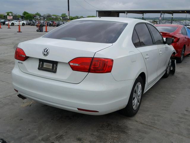 3VW2K7AJ0EM310086 - 2014 VOLKSWAGEN JETTA BASE 白色 照片 4