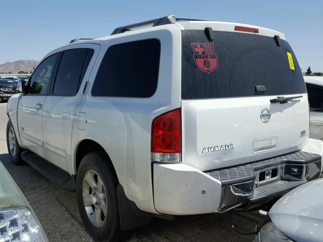 5N1AA08A06N742369 - 2006 NISSAN ARMADA SE WHITE photo 3