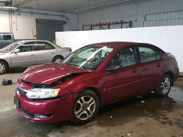 1G8AL52F84Z133336 - 2004 SATURN ION LEVEL MAROON photo 2