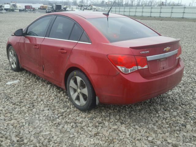 1G1PG5S95B7282738 - 2011 CHEVROLET CRUZE LT RED photo 3