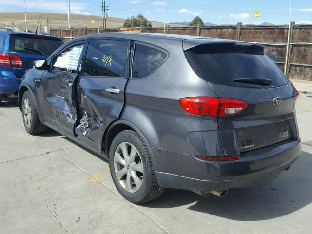 4S4WX85D874408681 - 2007 SUBARU B9 TRIBECA GRAY photo 3