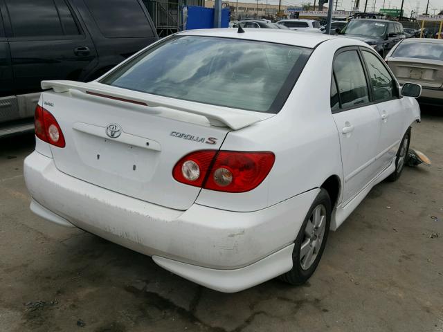 1NXBR32E26Z708238 - 2006 TOYOTA COROLLA CE WHITE photo 4