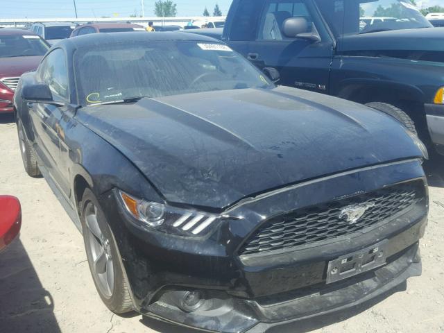 1FA6P8TH6H5334043 - 2017 FORD MUSTANG BLACK photo 1