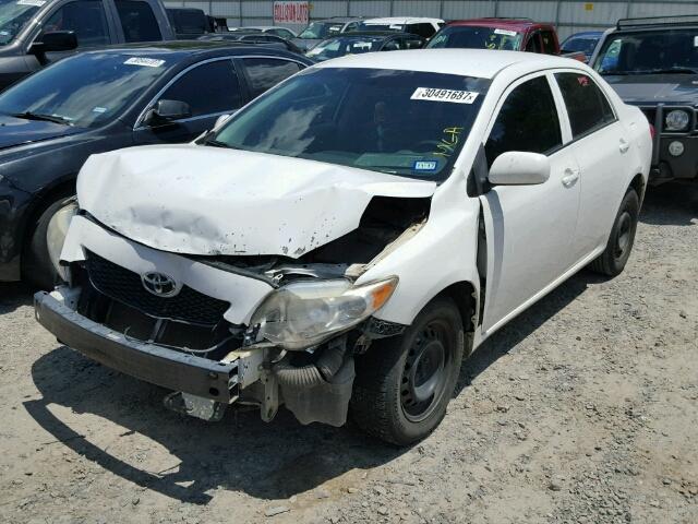 1NXBU4EE6AZ245349 - 2010 TOYOTA COROLLA BA WHITE photo 2