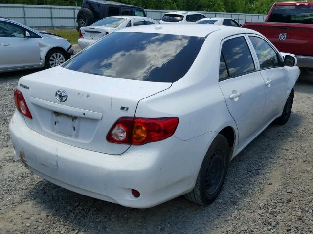 1NXBU4EE6AZ245349 - 2010 TOYOTA COROLLA BA WHITE photo 4