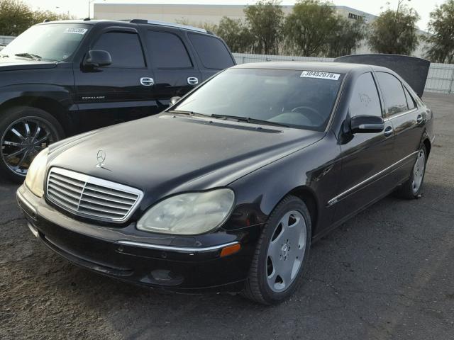 WDBNG78J41A188183 - 2001 MERCEDES-BENZ S 600 BLACK photo 2