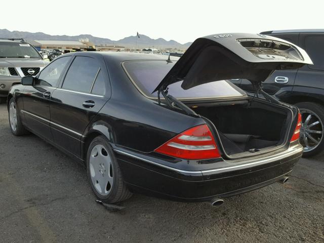 WDBNG78J41A188183 - 2001 MERCEDES-BENZ S 600 BLACK photo 3