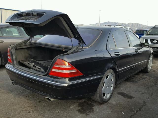 WDBNG78J41A188183 - 2001 MERCEDES-BENZ S 600 BLACK photo 4