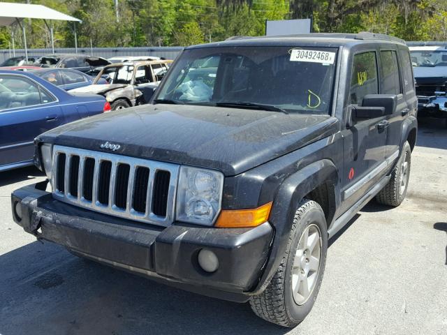 1J8HH58N08C233081 - 2008 JEEP COMMANDER BLACK photo 2