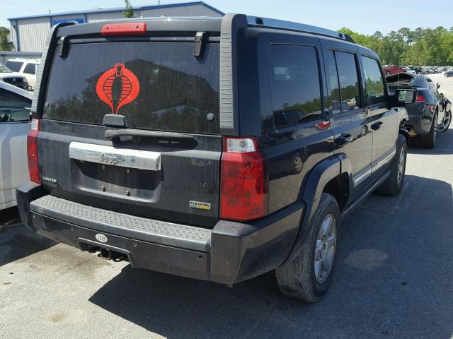 1J8HH58N08C233081 - 2008 JEEP COMMANDER BLACK photo 4