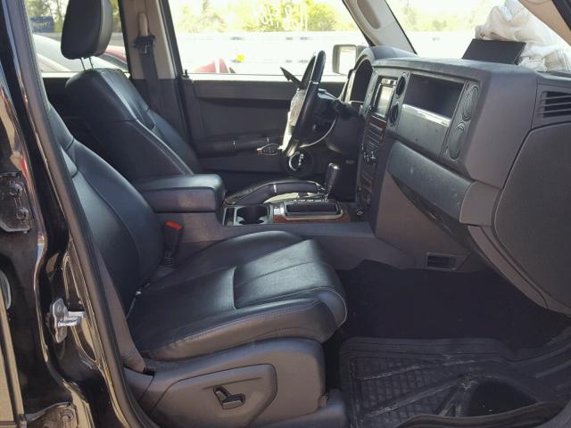 1J8HH58N08C233081 - 2008 JEEP COMMANDER BLACK photo 5