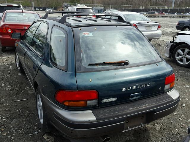 JF1GF4855TG815493 - 1996 SUBARU IMPREZA OU GREEN photo 3