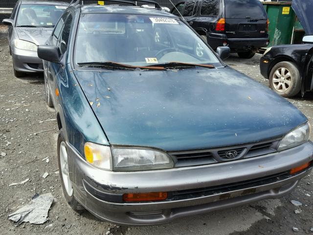 JF1GF4855TG815493 - 1996 SUBARU IMPREZA OU GREEN photo 9