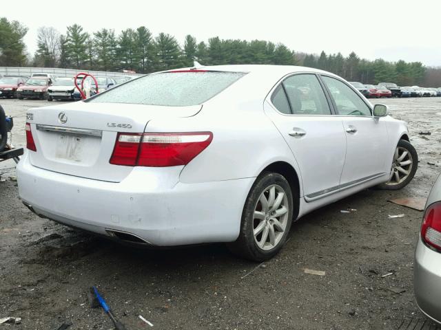 JTHBL46FX85054101 - 2008 LEXUS LS 460 WHITE photo 4