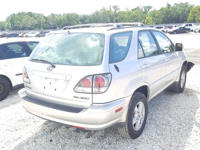 JTJGF10U210113176 - 2001 LEXUS RX 300 SILVER photo 4