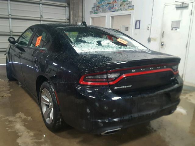 2C3CDXHG5JH144981 - 2018 DODGE CHARGER SX BLACK photo 3