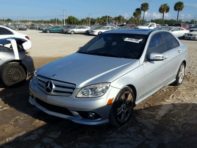 WDDGF5EB8AR131362 - 2010 MERCEDES-BENZ C 300 SILVER photo 2