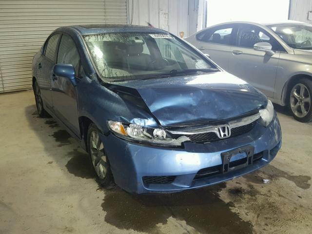 2HGFA16929H509455 - 2009 HONDA CIVIC EXL BLUE photo 1