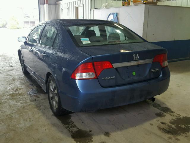 2HGFA16929H509455 - 2009 HONDA CIVIC EXL 蓝色 照片 3