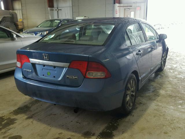 2HGFA16929H509455 - 2009 HONDA CIVIC EXL 蓝色 照片 4