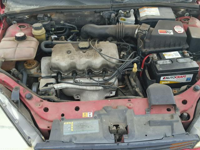 1FAFP34P91W340931 - 2001 FORD FOCUS SE RED photo 7