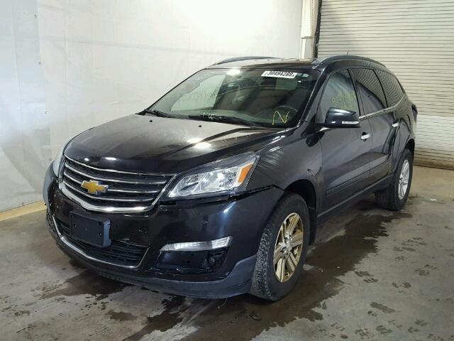 1GNKVGKD1EJ161341 - 2014 CHEVROLET TRAVERSE L BLACK photo 2