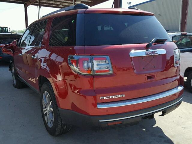 1GKKRSKD4DJ231529 - 2013 GMC ACADIA SLT წითელი ფოტო 3