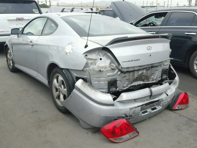 KMHHM65DX5U174448 - 2005 HYUNDAI TIBURON SILVER photo 3