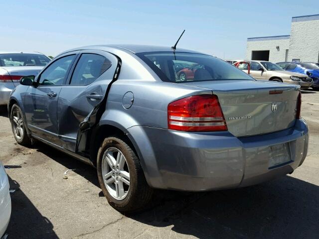 1B3LC56R98N616710 - 2008 DODGE AVENGER SX GRAY photo 3