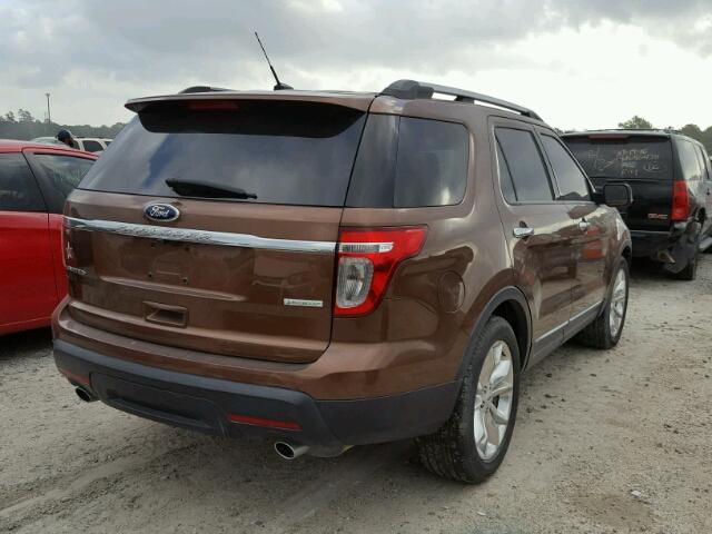 1FMHK7F92CGA44066 - 2012 FORD EXPLORER L BROWN photo 4