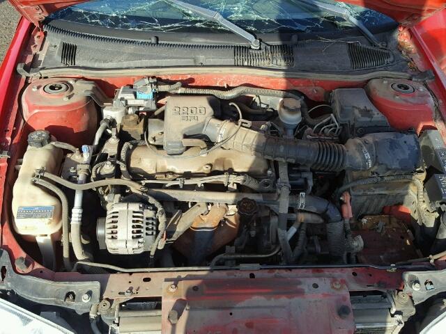 1G1JC524627430482 - 2002 CHEVROLET CAVALIER B RED photo 7