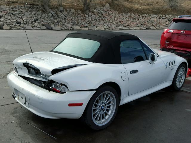 WBACN53491LL47091 - 2001 BMW Z3 3.0 WHITE photo 4