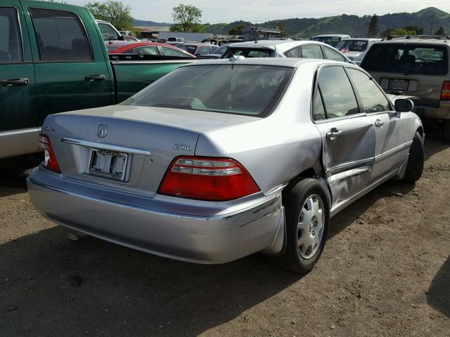 JH4KA96614C006740 - 2004 ACURA 3.5RL SILVER photo 4