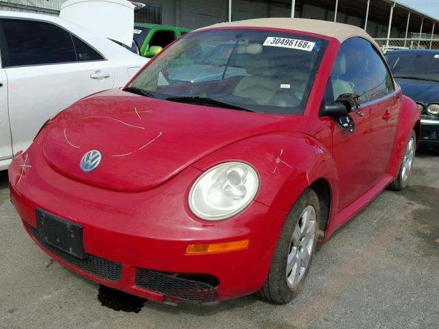 3VWRG31Y67M423341 - 2007 VOLKSWAGEN NEW BEETLE RED photo 2