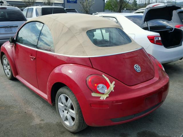 3VWRG31Y67M423341 - 2007 VOLKSWAGEN NEW BEETLE 红色 照片 3