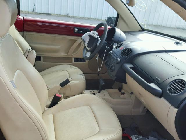 3VWRG31Y67M423341 - 2007 VOLKSWAGEN NEW BEETLE 红色 照片 5