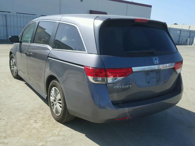 5FNRL5H25GB010519 - 2016 HONDA ODYSSEY LX GRAY photo 3