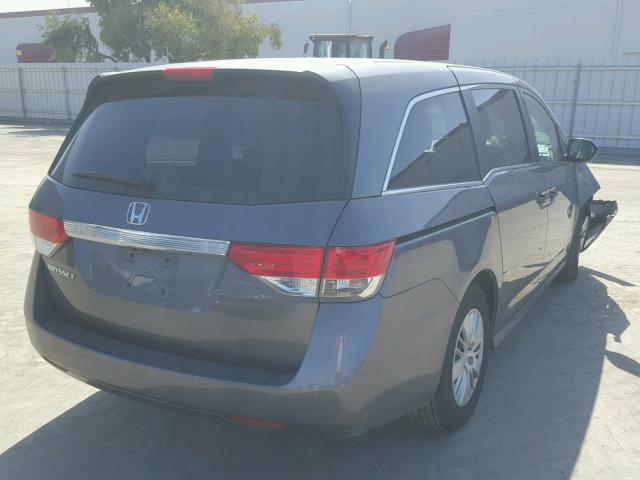 5FNRL5H25GB010519 - 2016 HONDA ODYSSEY LX GRAY photo 4